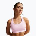 Sportinė liemenėlė Nike Swoosh Medium Support pink foam/stone mauve/white