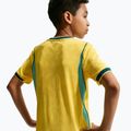 Vaikiški futbolo marškinėliai Nike Brazil 2026/27 Match Home canary/light mint/geode teal 10