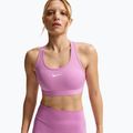 Sportinė liemenėlė Nike Swoosh Medium Support light magenta/white