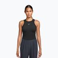 Moteriški marškinėliai Nike One Fitted Dri-Fit Cropped Tank Thunder Black/White