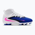 Vaikiški futbolo bateliai Nike Phantom 6 High Club FG/MG racer blue/white/pink blast 8