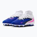 Vaikiški futbolo bateliai Nike Phantom 6 High Club FG/MG racer blue/white/pink blast 10