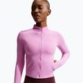 Moteriškas treninginis džemperis Nike Zenvy Dri-Fit Full Zip light magenta/white