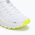 Moteriški treniruočių batai Nike Free Metcon 6 white/volt/metallic silver 7