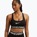 Treniruočių liemenėlė Nike Pro Light Support Non Padded black/white/metallic silver