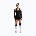 Moteriški treniruočių šortai Nike Pro Mid Rise Biker 3" black/white/metallic silver 2