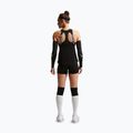 Moteriški treniruočių šortai Nike Pro Mid Rise Biker 3" black/white/metallic silver 3