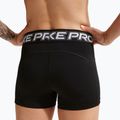 Moteriški treniruočių šortai Nike Pro Mid Rise Biker 3" black/white/metallic silver 7