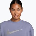 Moteriškas treniruočių džemperis Nike Pro Dri-Fit Crew Neck iron purple/metallic silver/white 3