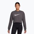Moteriškas treniruočių džemperis Nike Pro Dri-Fit Crew Neck thunder grey/metallic silver/white