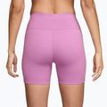 Moteriški šortai Nike One High-Waisted Biker 5" light magenta/white 2
