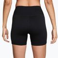 Moteriški šortai Nike One High-Waisted Biker 5" black/white 2