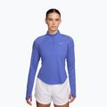 Moteriški bėgimo marškinėliai su ilgomis rankovėmis Nike Tempo Flash Dri-Fit 1/4 Zip sapphire/black/white
