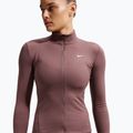 Moteriškas treninginis džemperis Nike One Fitted Dri-Fit Full-Zip burgundy tattoo/white 5