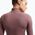 Moteriškas treninginis džemperis Nike One Fitted Dri-Fit Full-Zip burgundy tattoo/white 6