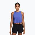 Moteriški bėgimo marškinėliai Nike AeroSwift Dri-Fit ADV Cropped Tank Top off sapphire/black
