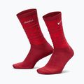 Kojinės Nike Everyday Plus Cushioned Crew team crimson/metallic silver