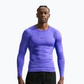 Vyriški treniruočių marškinėliai ilgomis rankovėmis Nike Pro Dri-Fit Tight Fitness persian violet/black