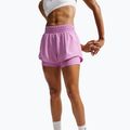 Moteriški bėgimo šortai Nike One Dri-FIT 2IN1 light magenta/white