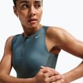 Moteriški treniruočių marškinėliai Nike Pro Dri-Fit mineral slate/faded spruce/white 4