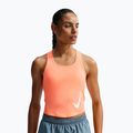 Moteriški bėgimo marškinėliai Nike Swoosh Run Dri-Fit orange pulse/photon dust/white