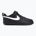 Vaikiški batai Nike Court Borough Low Recraft black/black/white 2