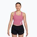 Moteriški bėgimo marškinėliai Nike Swoosh Run Dri-Fit peony/photon dust/white