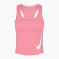 Moteriški bėgimo marškinėliai Nike Swoosh Run Dri-Fit peony/photon dust/white 2