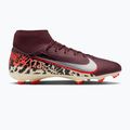Vyriški futbolo bateliai Nike United Mercurial Superfly 10 Academy MG burgundy crush/metallic silver