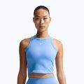 Moteriški marškinėliai Nike One Fitted Dri-Fit Cropped Tank thunder university blue/white