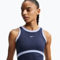 Moteriški treniruočių marškinėliai Nike One Dri-Fit midnight navy/hydrogen blue/white 4