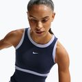 Moteriški treniruočių marškinėliai Nike One Dri-Fit midnight navy/hydrogen blue/white 6