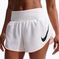 Moteriški bėgimo šortai Nike Tempo Swoosh Dri-Fit Mid-Rise Brief-Lined white/orange pulse/black