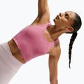 Moteriški bėgimo marškinėliai Nike Tempo Medium Support Cropped Sports Bra peony 5