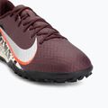 Vyriški futbolo batai Nike United Mercurial Vapor 16 Academy TF burgundy crush/metallic silver 7
