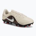 Vaikiški futbolo bateliai Nike United Jr. Tiempo Maestro Academy MG fossil/burgundy crush/metallic silver