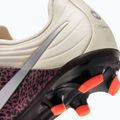 Vaikiški futbolo bateliai Nike United Jr. Tiempo Maestro Academy MG fossil/burgundy crush/metallic silver 4