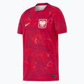 Vaikiški futbolo marškinėliai Nike Dri-Fit Poland Stadium Away 2026 noble red/sport red