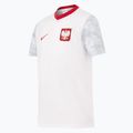 Vaikiški futbolo marškinėliai Nike Dri-Fit Poland Home 2026 white/field silver