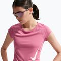 Moteriški bėgimo marškinėliai Nike Swoosh Run Dri-Fit peony/photon dust/white 4