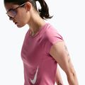Moteriški bėgimo marškinėliai Nike Swoosh Run Dri-Fit peony/photon dust/white 5