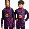 Vaikiškas futbolo džemperis Nike FC Barcelona Dri-Fit Strike Drill Top noble red/noble red/mineral yellow