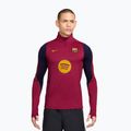 Vyriškas futbolo džemperis Nike FC Barcelona Strike Soccer Drill Top noble red/mineral yellow/mineral yellow