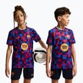Vaikiški futbolo marškinėliai Nike FC Barcelona Dri-Fit Pre-Match noble red/mineral yellow