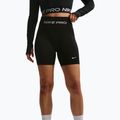 Moteriški treniruočių šortai Nike Pro Seamless High Waisted Biker 5" black/white 5