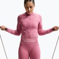 Moteriški treniruočių šortai Nike Pro Seamless High Waisted Biker 5" peony/white 4