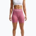 Moteriški treniruočių šortai Nike Pro Seamless High Waisted Biker 5" peony/white 5