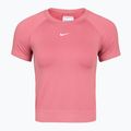 Moteriški treniruočių marškinėliai Nike Pro Seamless Dri-Fit peony/white