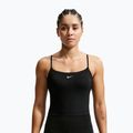 Moteriški treniruočių marškinėliai Nike One Medium Support juoda/balta