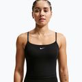 Moteriški treniruočių marškinėliai Nike One Medium Support juoda/balta 4